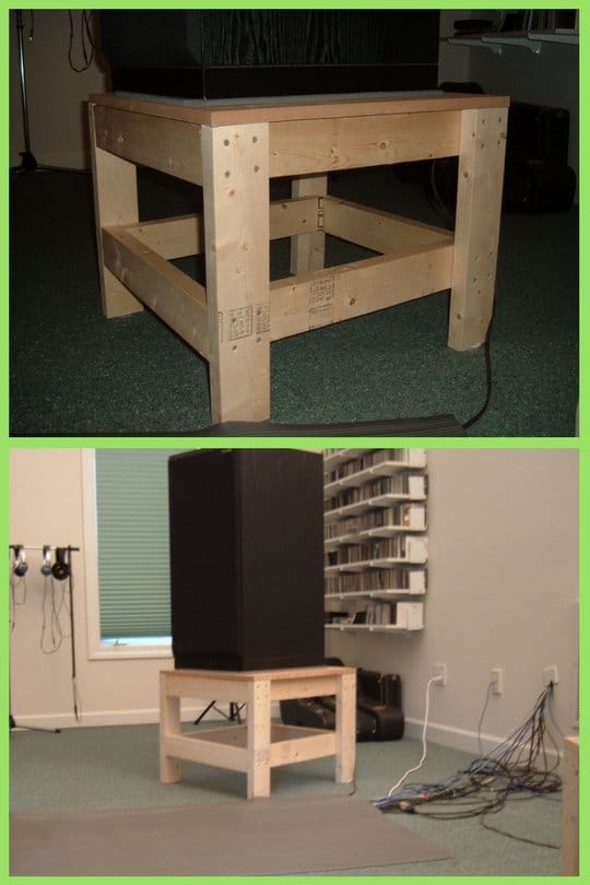 diy floor standing speaker stands