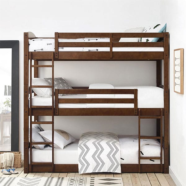 Triple bunk beds for family