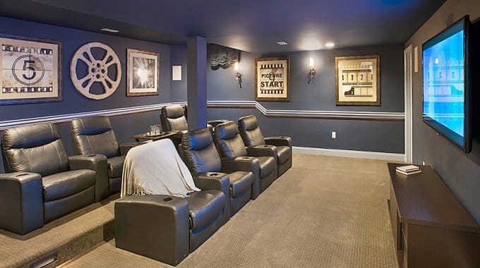 finishing a basement home theater