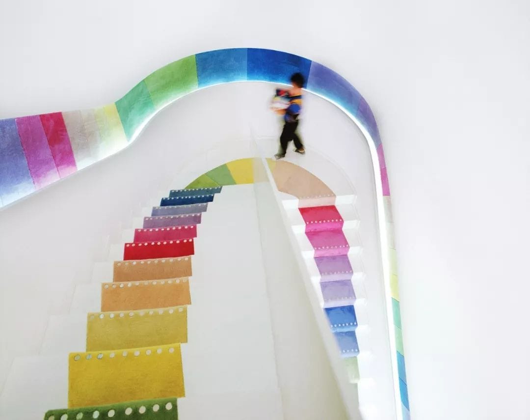 painted staircase railings