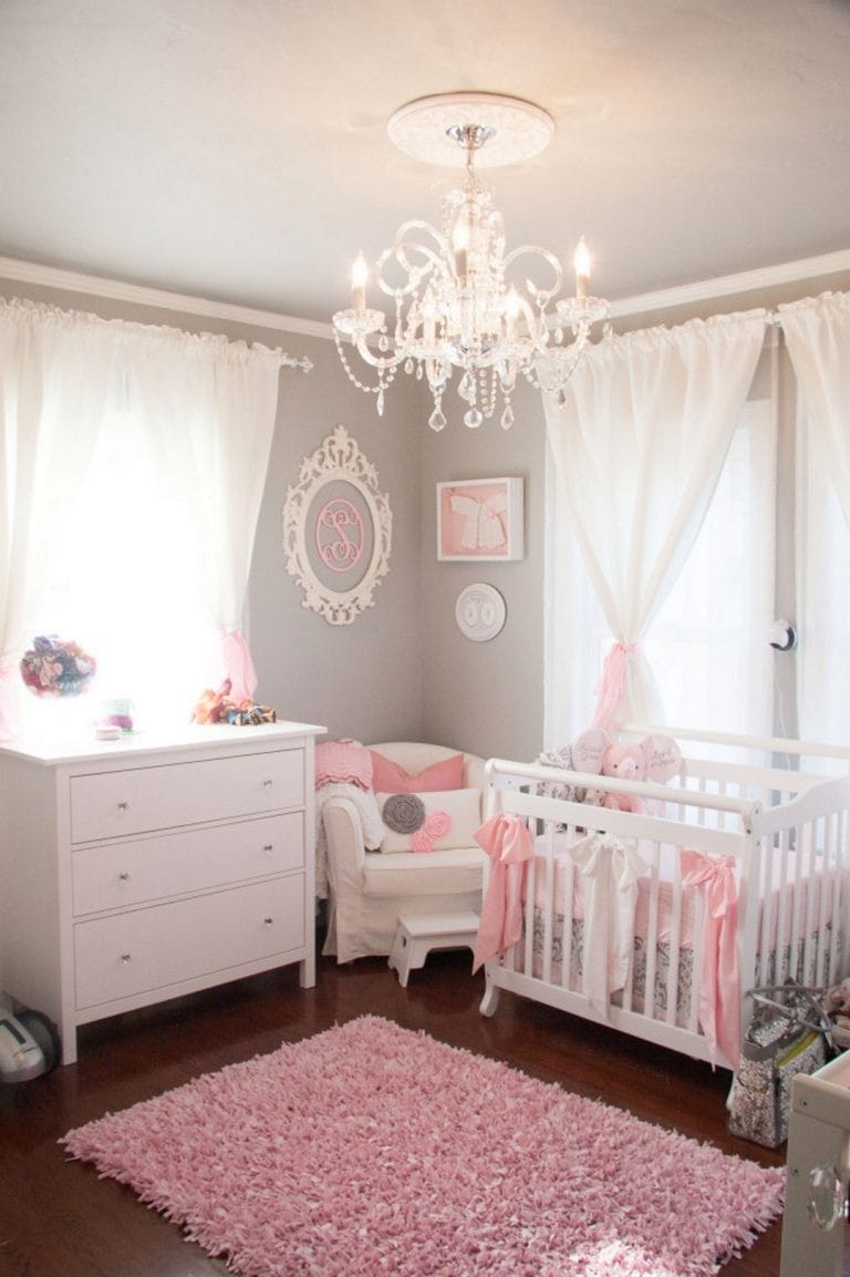baby girl room ideas brown and pink