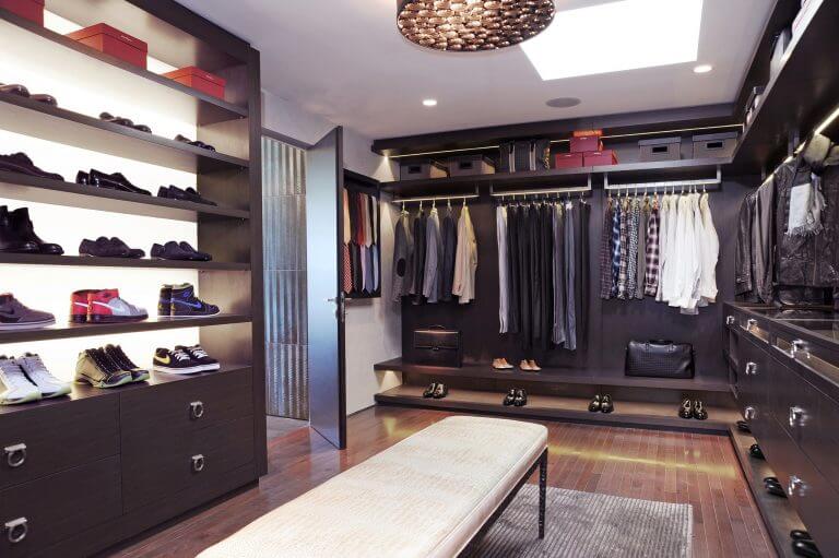 walk in closet chandelier ideas