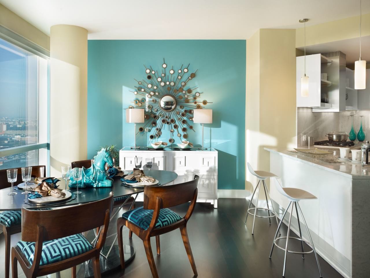 turquoise decorating ideas living room