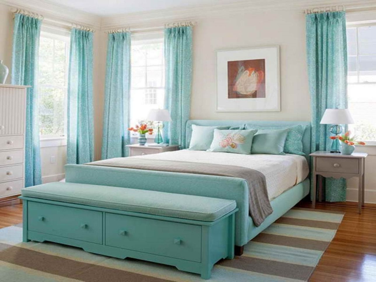 turquoise living room paint ideas