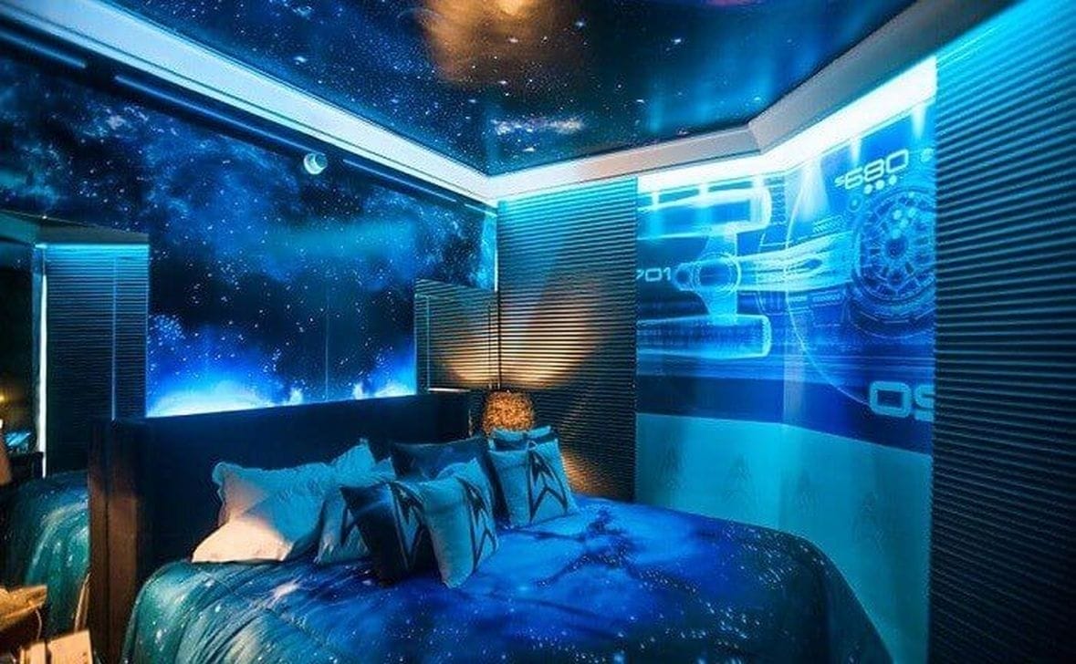 space themed bedroom lighting