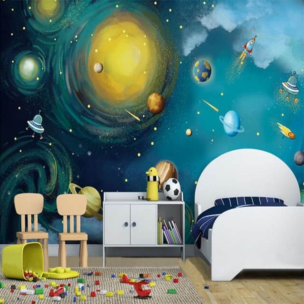 space themed bedroom curtains
