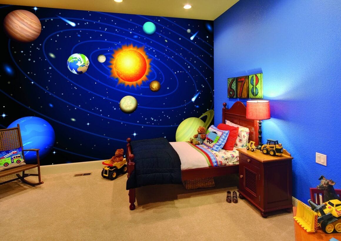 space themed bedroom adults
