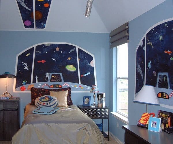 space themed bedroom wall decals