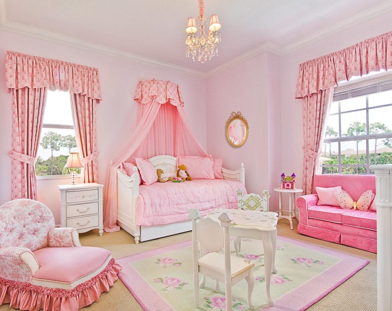 All-Pink Princess Bedroom Ideas