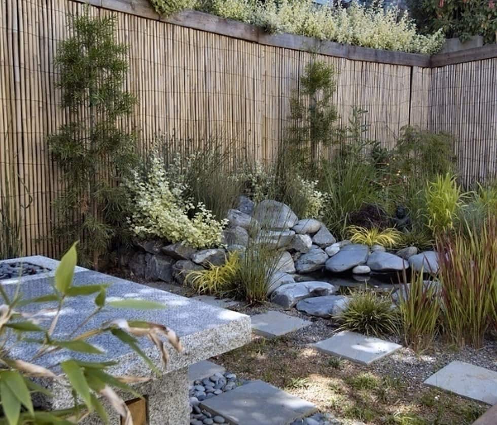 Backyard Garden with A Pond