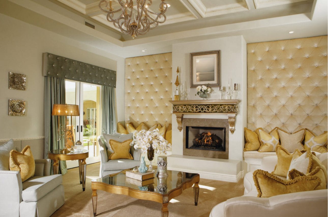 Classic Gold Living Room Ideas