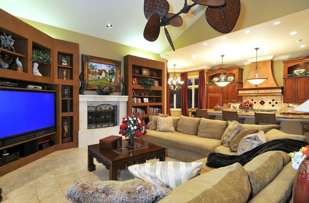 Corner TV Stand from Oak living room