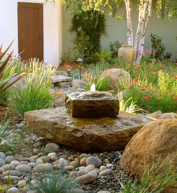Landscaping with A Fountain