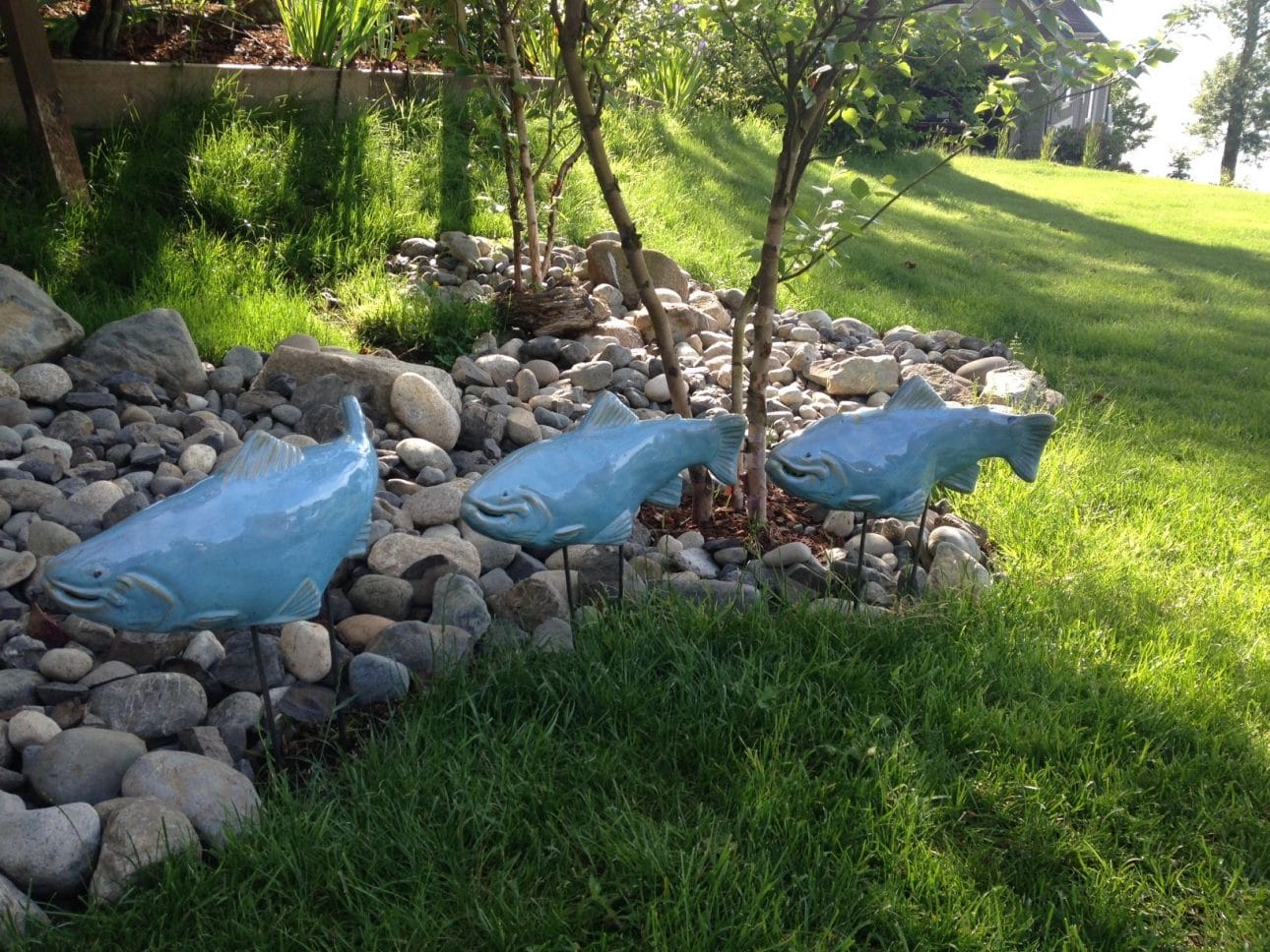 Dry River Bed with Garden Friends