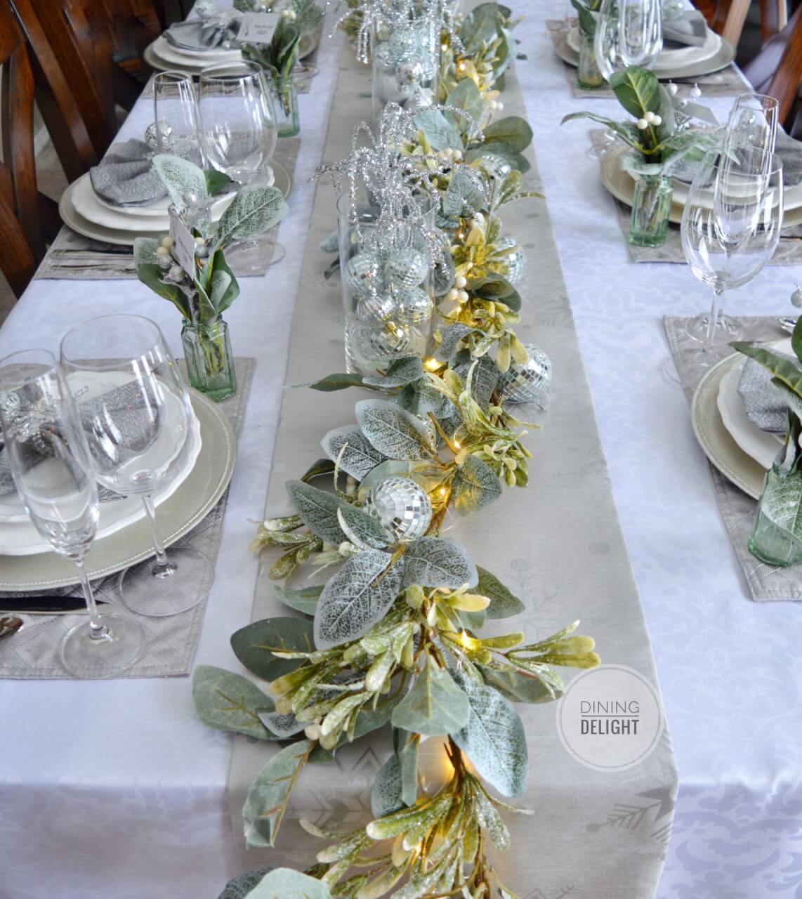 Glamorous Winter Table Centerpieces