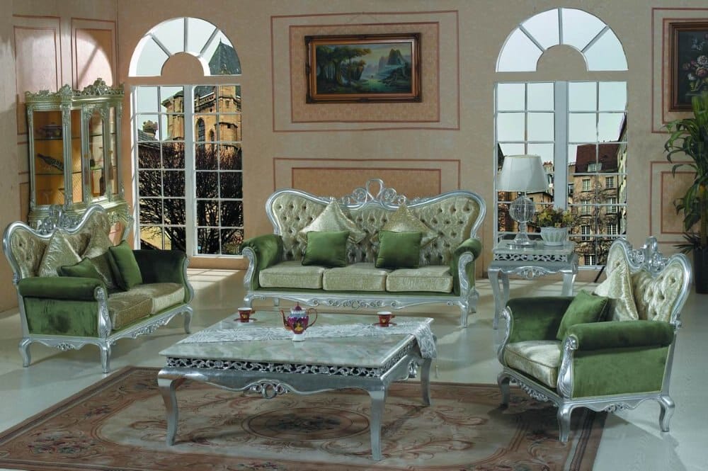 Green Italian Living Room Furnitures