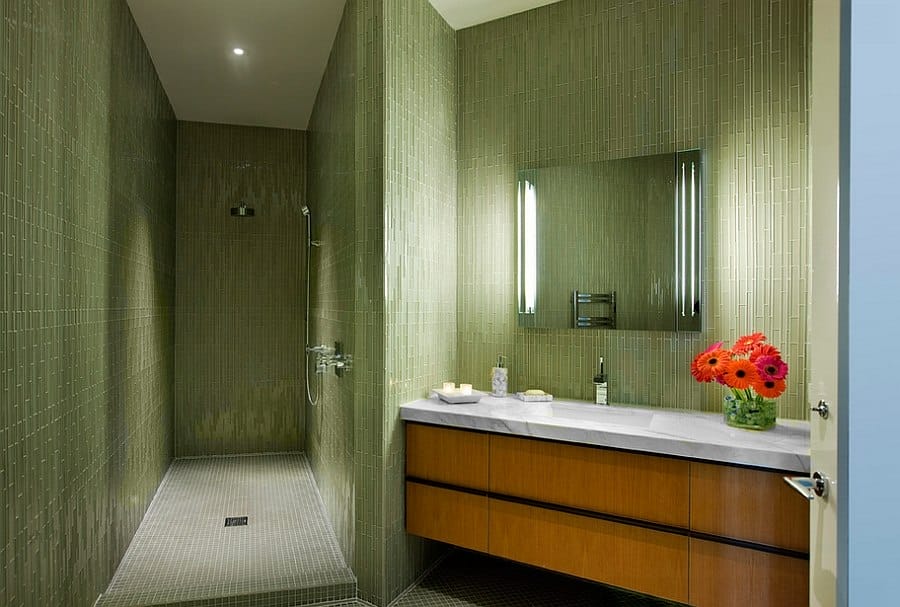 Green Bamboo Bathroom Ideas