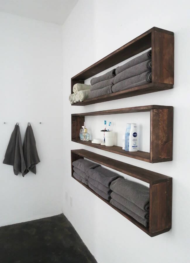 Individual Wooden Crate Shelves