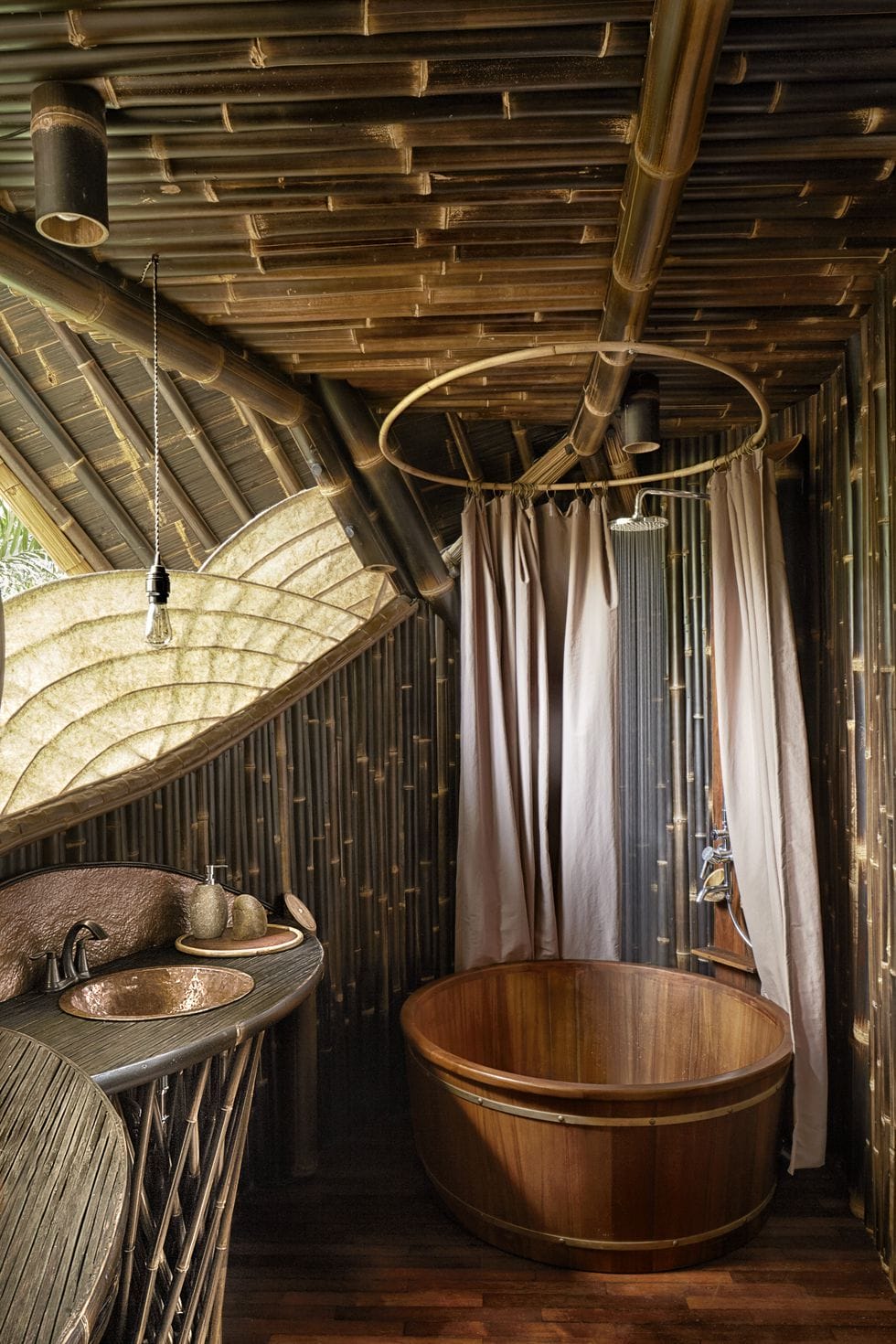 Indonesian Style Bamboo Bathroom Ideas