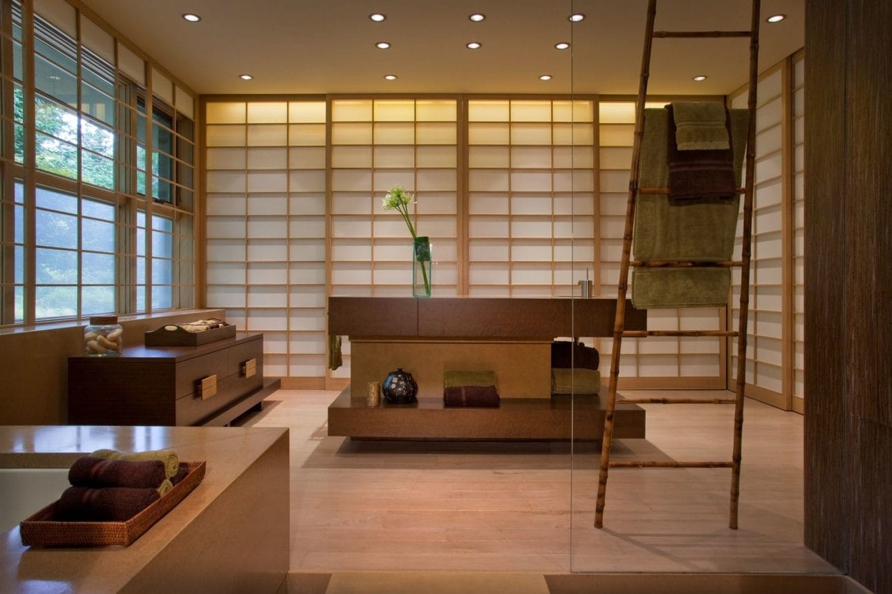 Japanese Inspired Bamboo Bathroom Ideas