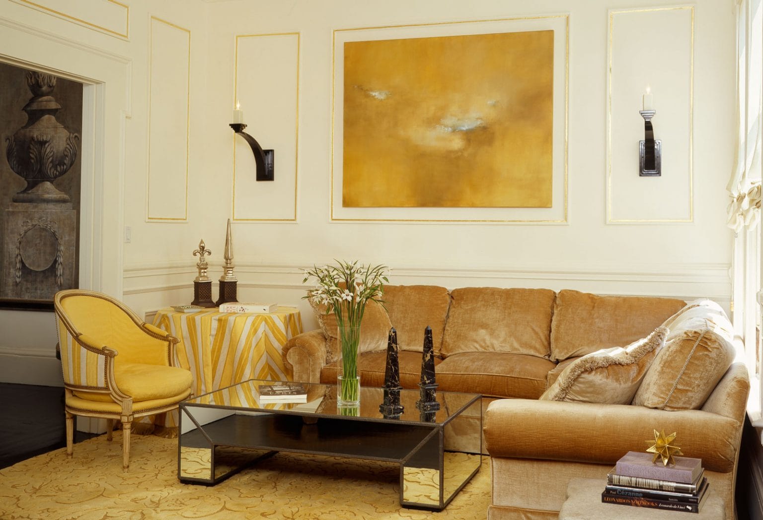 golden living room tables