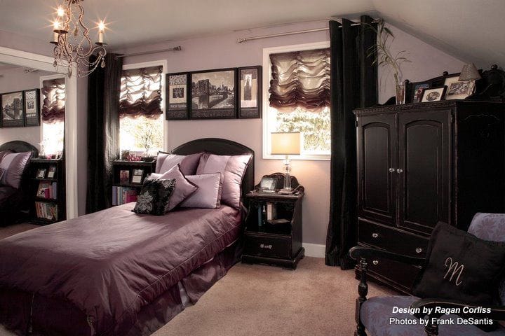 Purple Gothic Bedroom