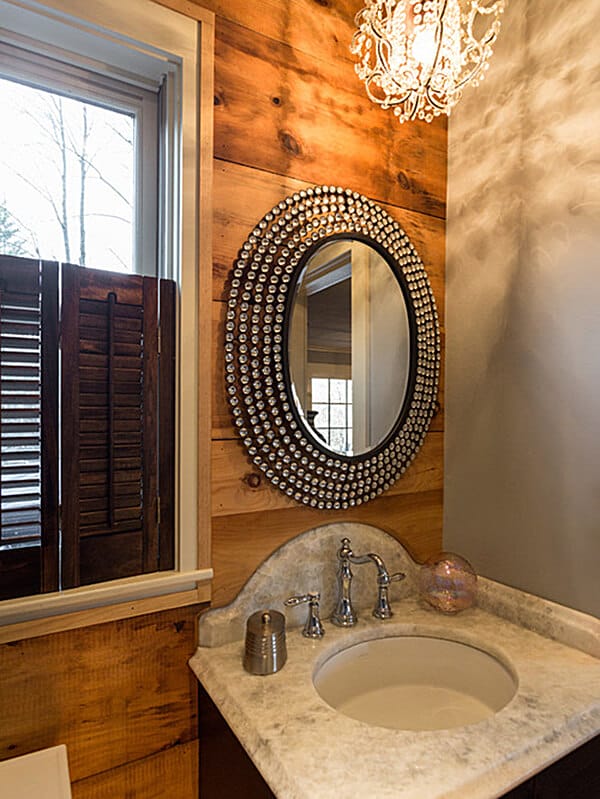 Rustic Background with Glamorous Decor