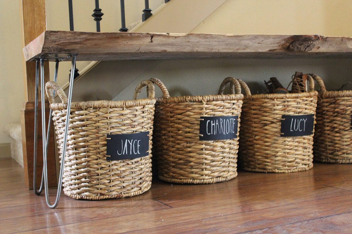 Rustic Entryway Shoe Storage Ideas