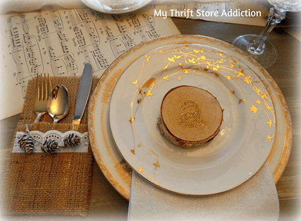 Rustic Glam Decor Ideas with Golden Dishes