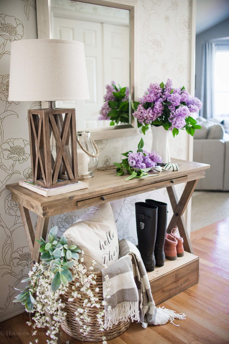 Stylish Wooden Entry Table
