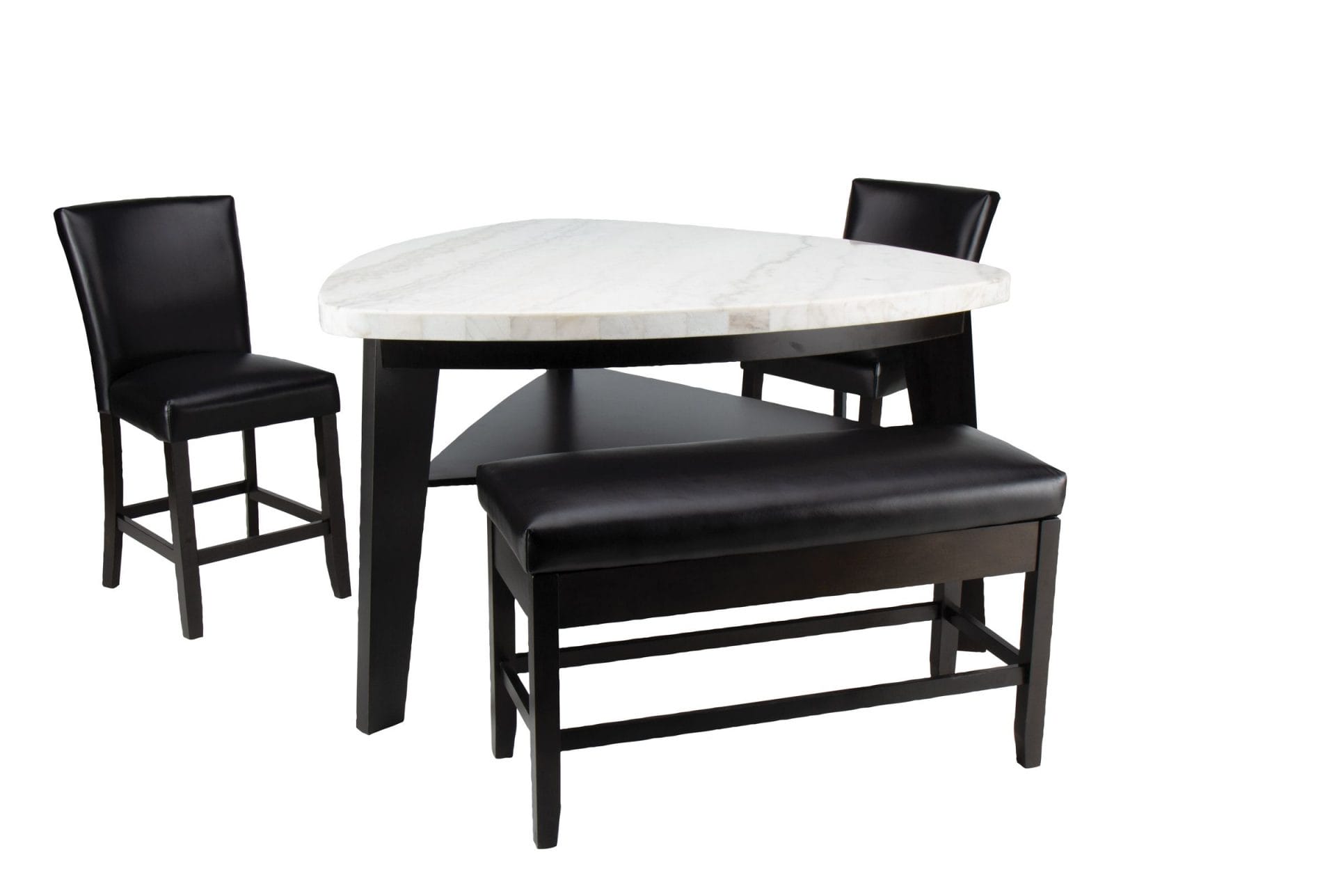 Triangle Table Ideas with Marble Tops