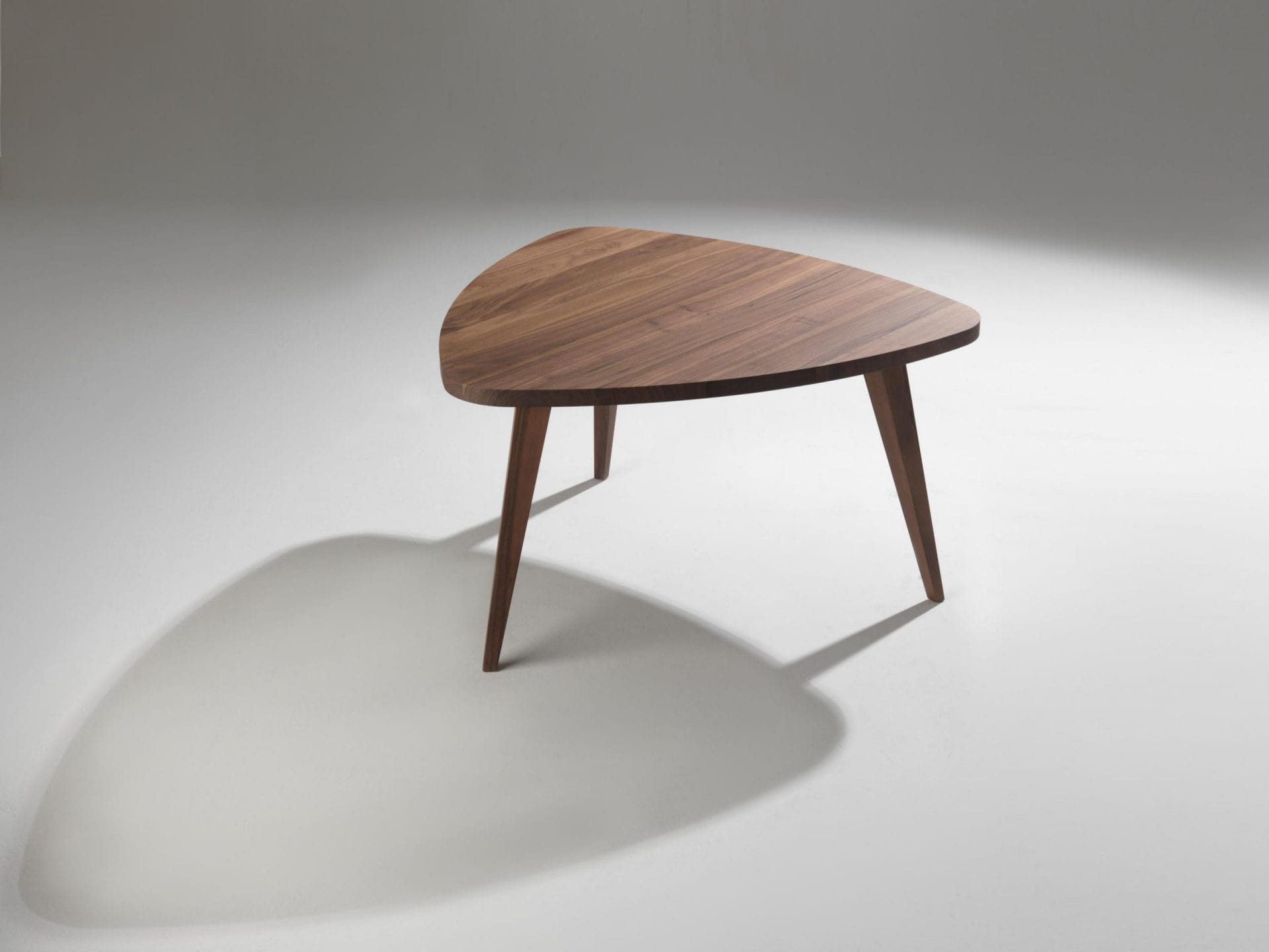 Triangular Dining Table from Walnut