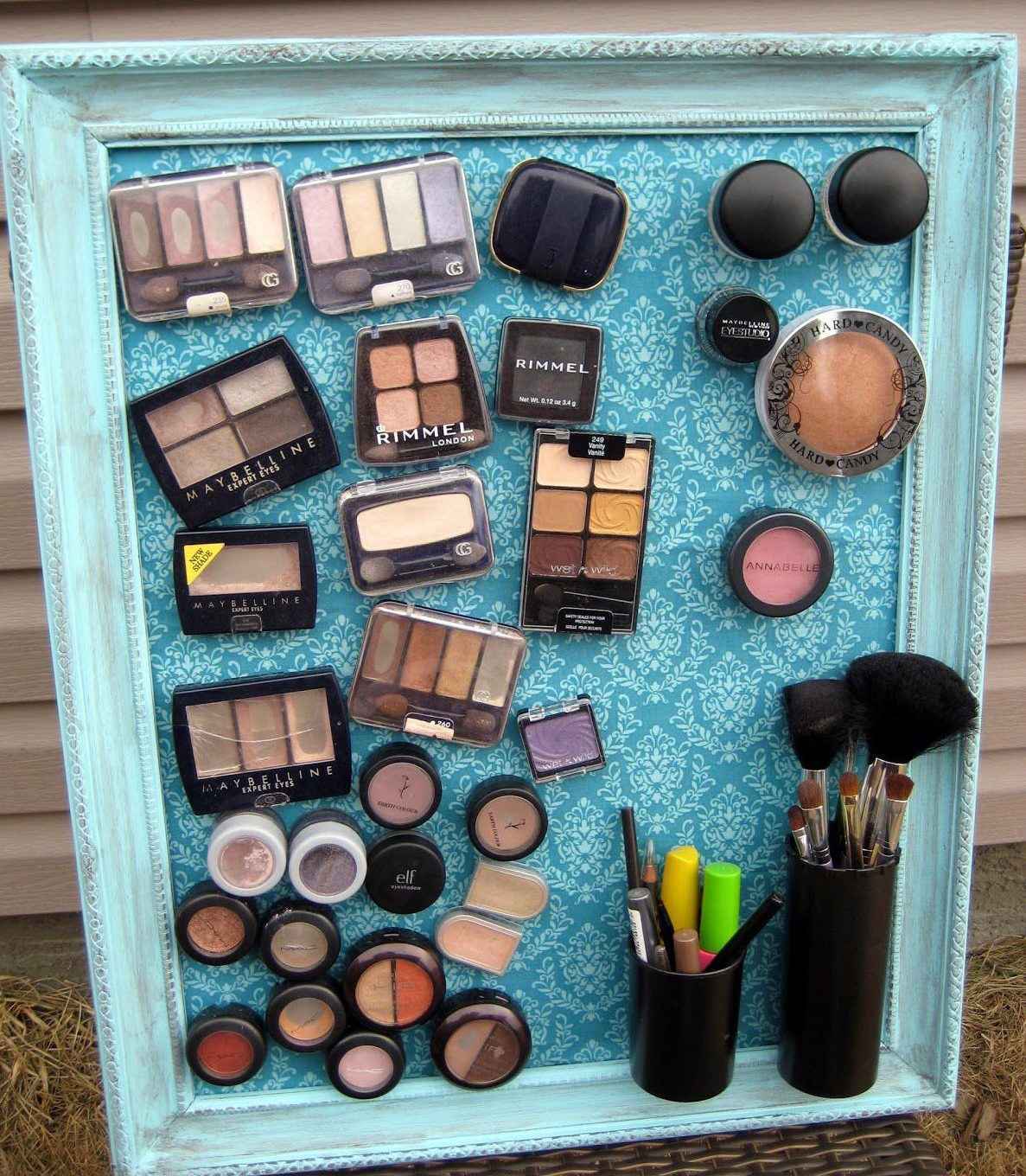 Turquoise Makeup Magnet Board