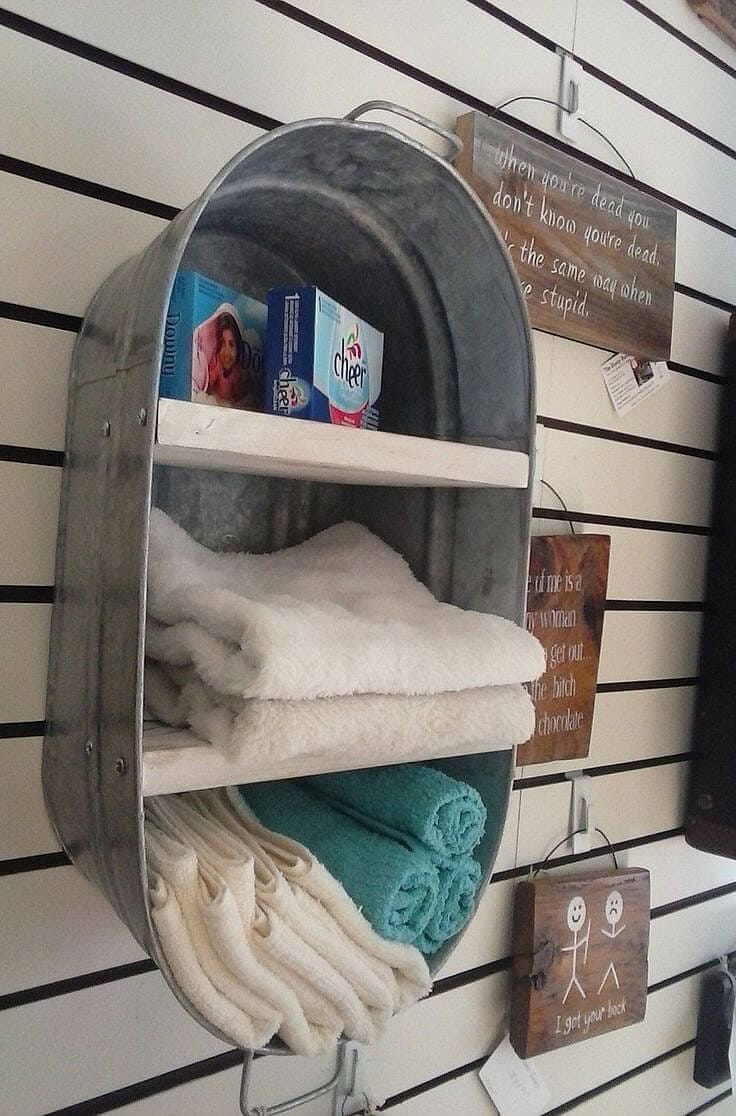 Unique Bathroom Towel Storage Ideas 