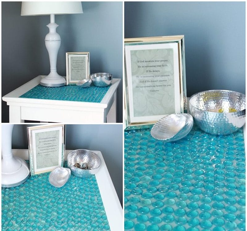 Turquoise Tiled Table