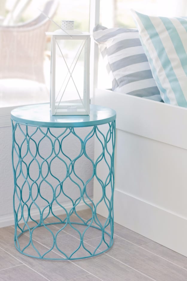 Terrific Turquoise Side Table