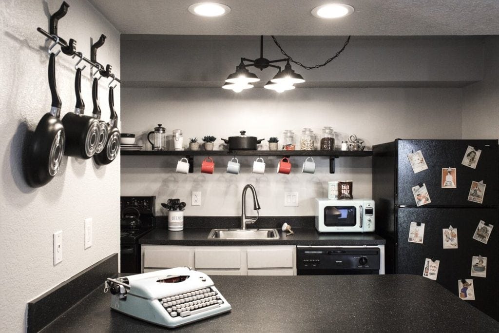 basement apartment kitchenette