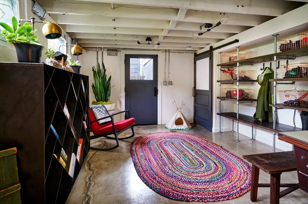 unfinished basement ideas for renters