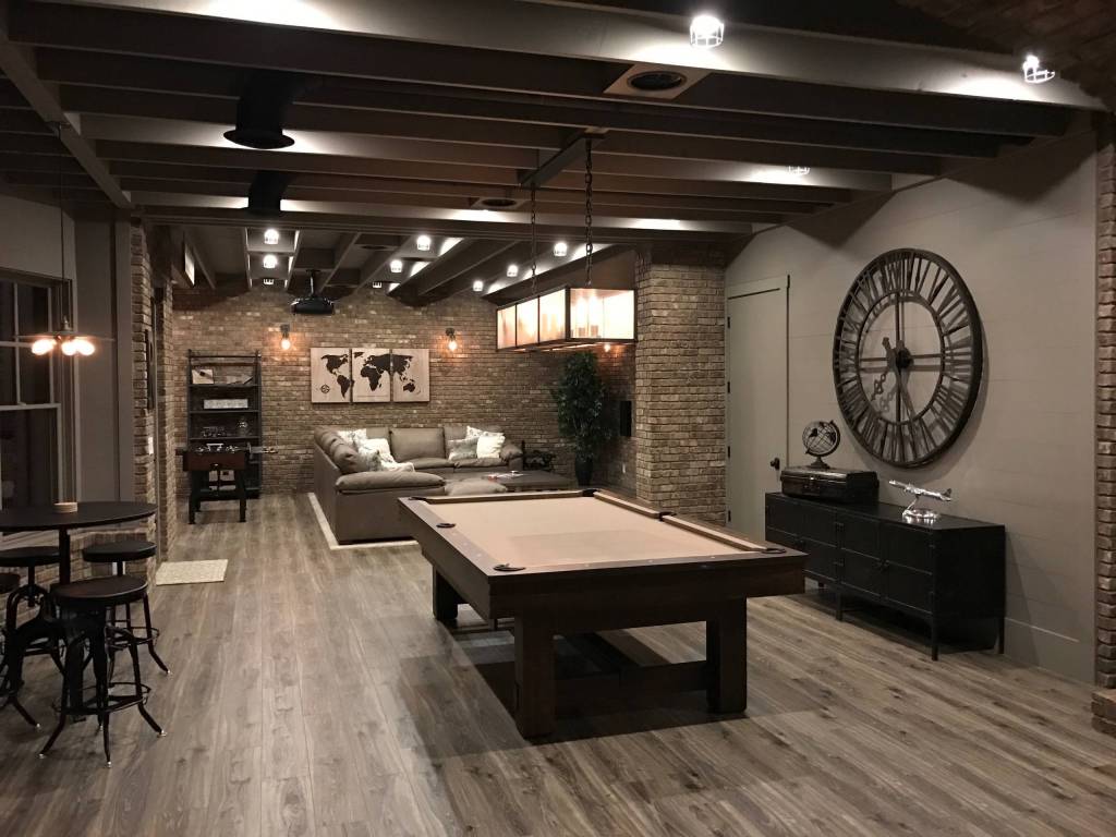 unfinished basement makeover ideas
