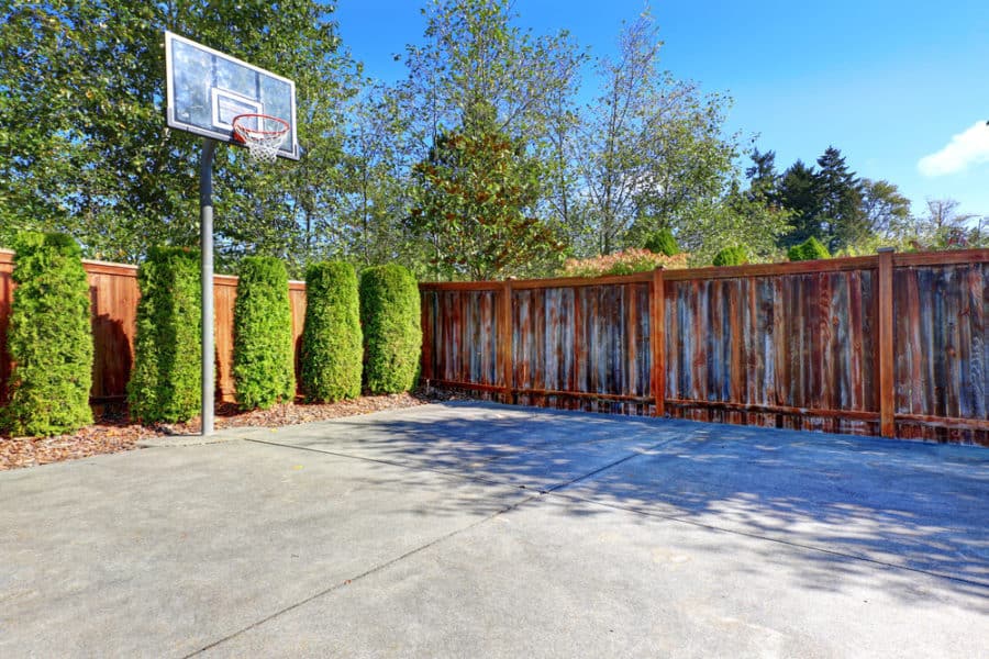 outdoor basketball court builders