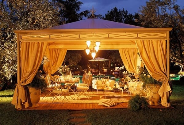 20 Splendid Gazebo Lighting Ideas To Inspire You   3 3 