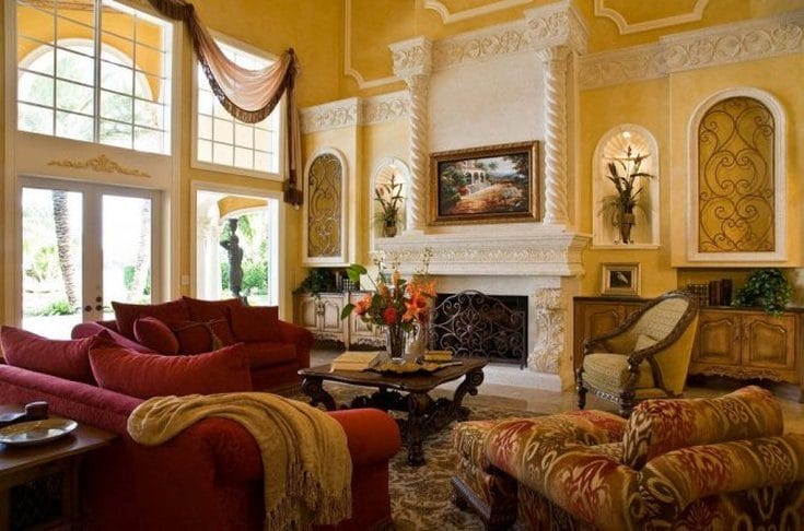 tuscan style living room chairs