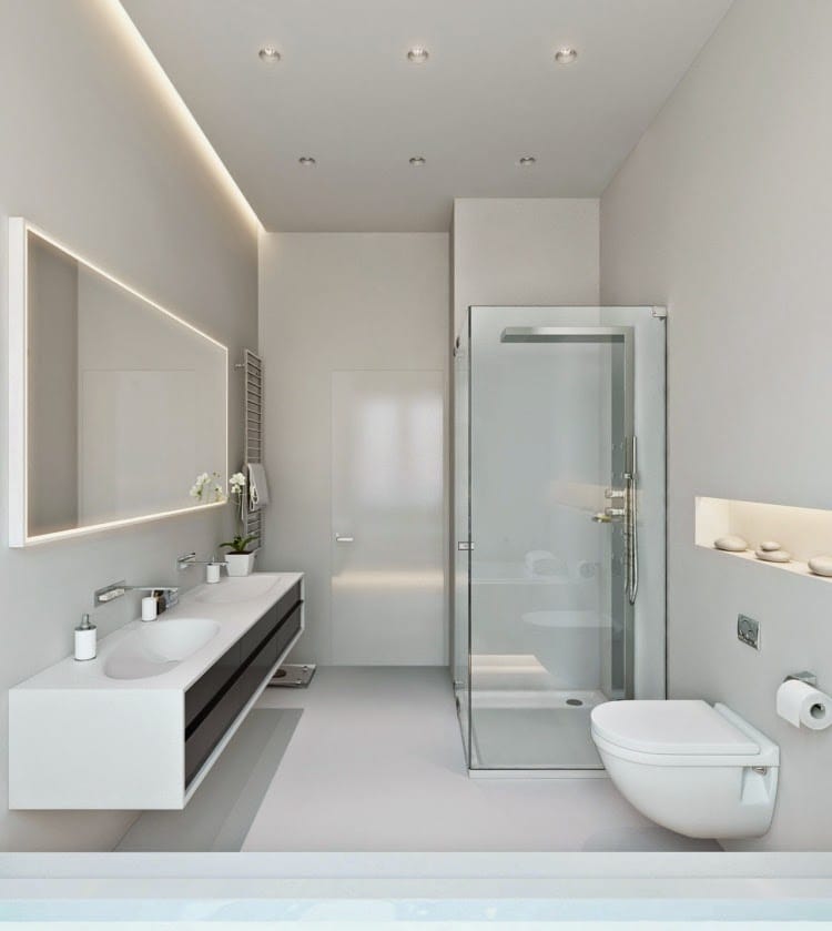 modern bathroom ceiling