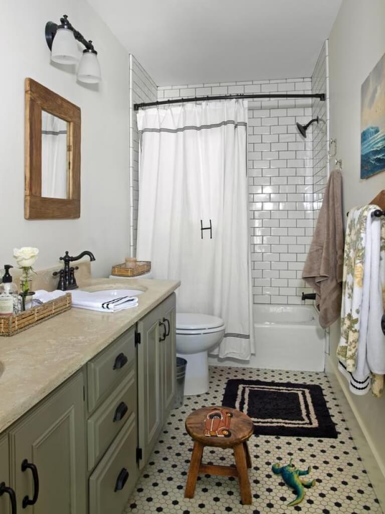 cottage bathroom color schemes