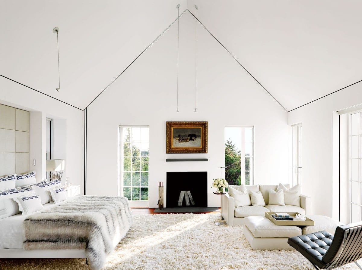 bedroom corner fireplace ideas