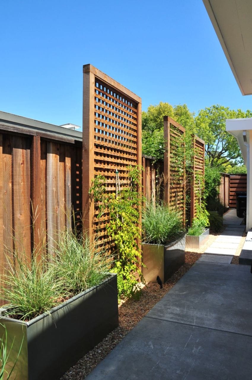 portable lattice privacy screen