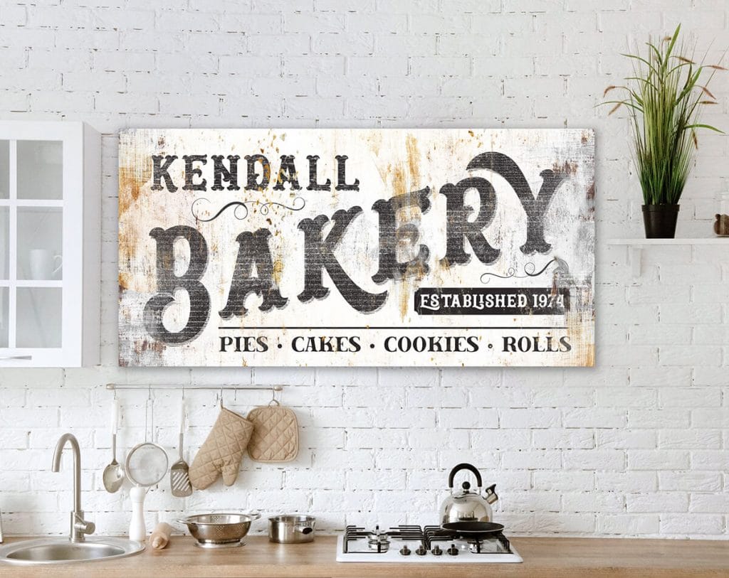large dining room wall signs