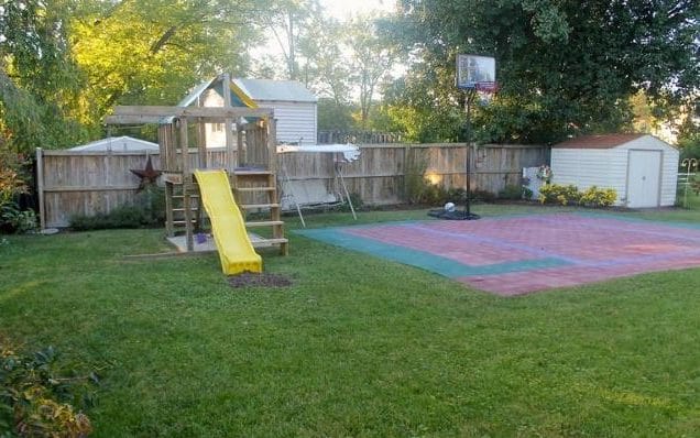 backyard basketball court contractors