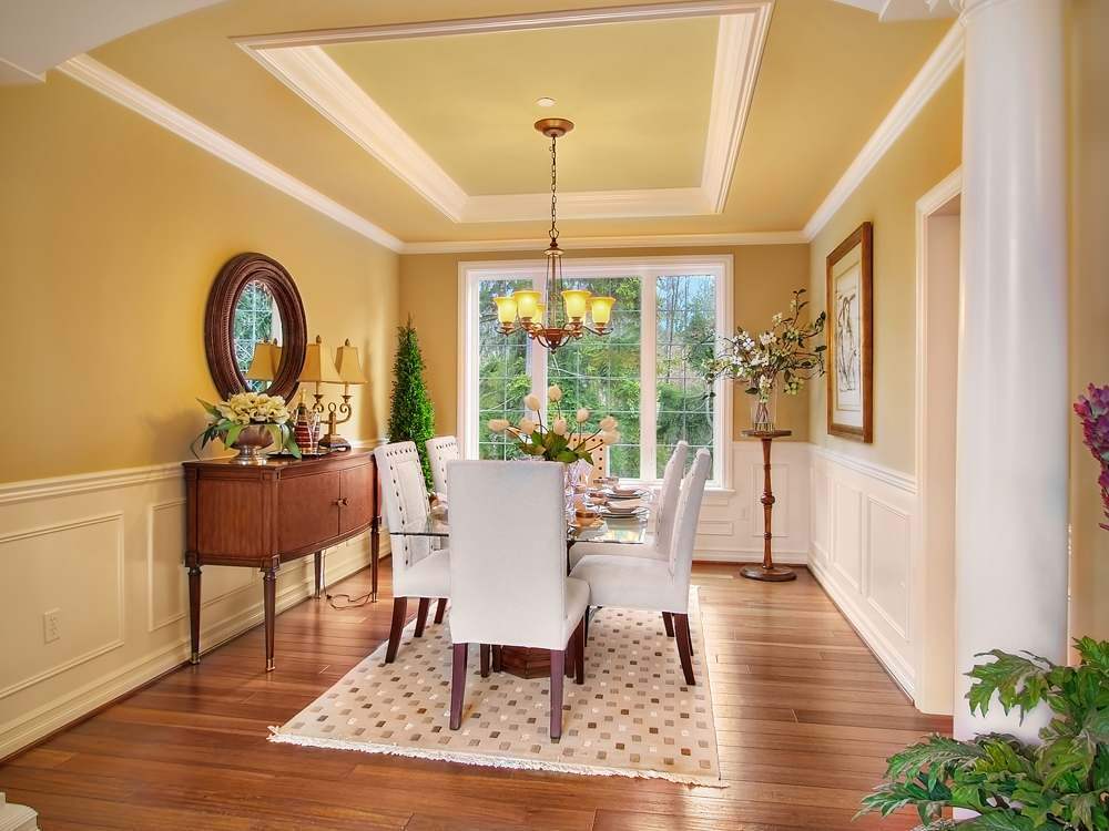 foyer tray ceiling paint ideas