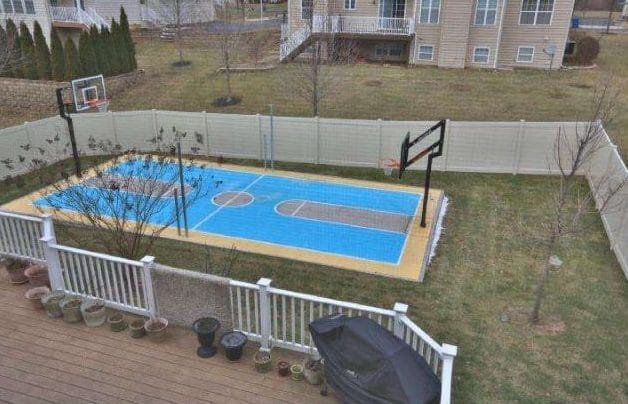 backyard basketball court canada